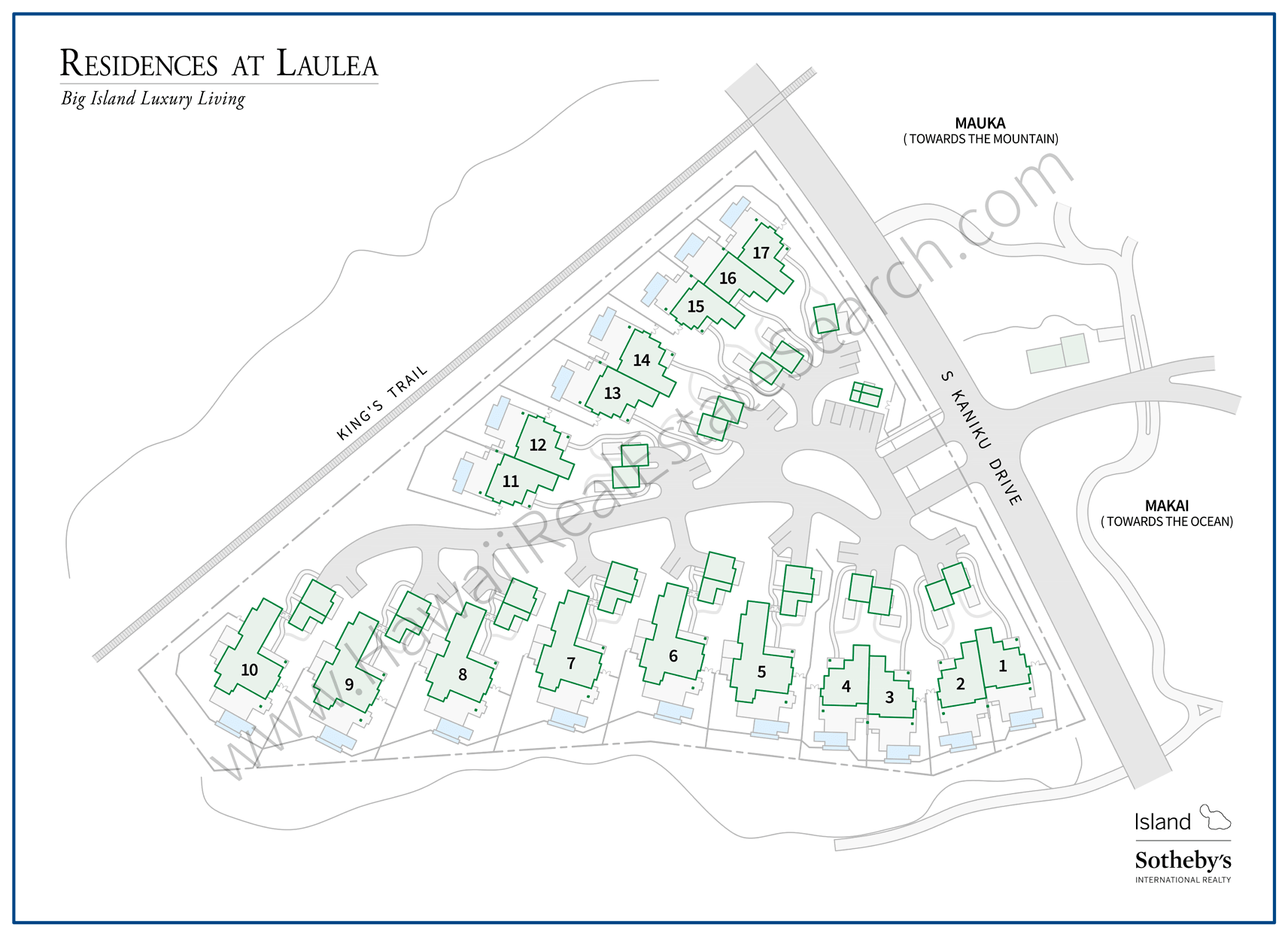Residences of Laulea Subdivision Map